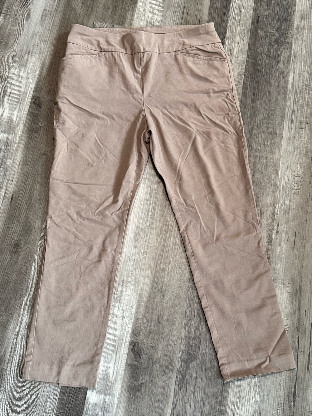 Chico's Slim Stretch Chinos - Dusty Taupe